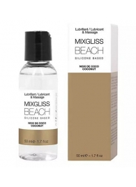 Смазка на силиконовой основе Mixgliss Beach - 50 мл. - Mixgliss - купить с доставкой в Новороссийске