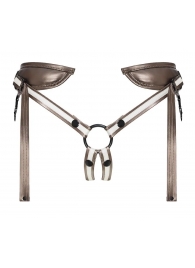 Бронзовый пояс для насадок Desirous Harness - Strap-on-me - купить с доставкой в Новороссийске
