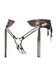 Бронзовый пояс для насадок Desirous Harness - Strap-on-me - купить с доставкой в Новороссийске