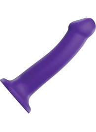 Фиолетовый фаллоимитатор-насадка Strap-On-Me Dildo Dual Density size L - 19 см. - Strap-on-me - купить с доставкой в Новороссийске