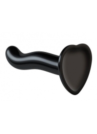 Черный фаллоимитатор-насадка Strap-On-Me P G spot Dildo size S - 16,4 см. - Strap-on-me - купить с доставкой в Новороссийске