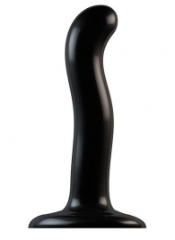 Черный фаллоимитатор-насадка Strap-On-Me P G spot Dildo size S - 16,4 см. - Strap-on-me - купить с доставкой в Новороссийске