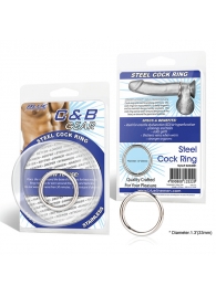 Стальное эрекционное кольцо STEEL COCK RING - 3.5 см. - BlueLine - в Новороссийске купить с доставкой