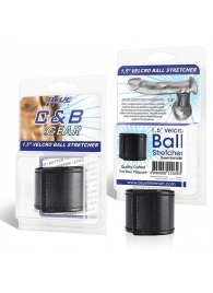 Хомут-утяжка для мошонки из искусственной кожи на липучке VELCRO BALL STRETCHER- 4 см. - BlueLine - в Новороссийске купить с доставкой