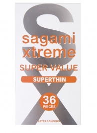 Ультратонкие презервативы Sagami Xtreme Superthin - 36 шт. - Sagami - купить с доставкой в Новороссийске