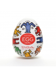 Мастурбатор-яйцо Keith Haring EGG DANCE - Tenga - в Новороссийске купить с доставкой