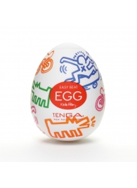 Мастурбатор-яйцо Keith Haring EGG STREET - Tenga - в Новороссийске купить с доставкой