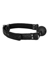 Черный кляп-шарик BALL GAG DIAMOND - Dream Toys - купить с доставкой в Новороссийске