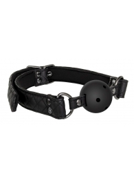 Черный кляп-шарик BALL GAG DIAMOND - Dream Toys - купить с доставкой в Новороссийске