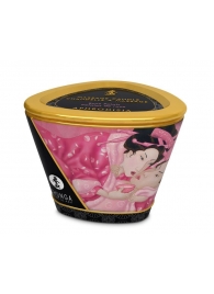 Массажная свеча Rose Petals с ароматом розы - 170 мл. - Shunga - купить с доставкой в Новороссийске
