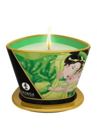 Массажная свеча Exotic Green Tea с ароматом зелёного чая - 170 мл. - Shunga - купить с доставкой в Новороссийске