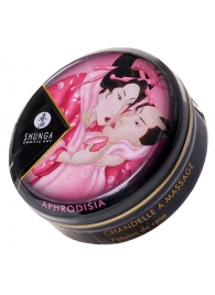 Массажная свеча Rose Petals с ароматом розы - 30 мл. - Shunga - купить с доставкой в Новороссийске