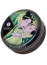 Массажная свеча Exotic Green Tea с ароматом зелёного чая - 30 мл. - Shunga - купить с доставкой в Новороссийске