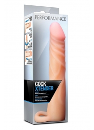 Телесная насадка на пенис Cock Xtender - 17,7 см. - Blush Novelties - в Новороссийске купить с доставкой