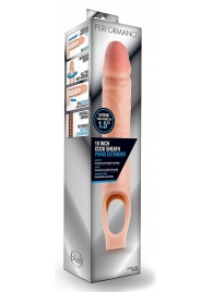Телесная насадка на пенис 10 Inch Cock Sheath Extender - 25 см. - Blush Novelties - в Новороссийске купить с доставкой