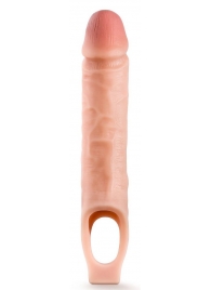 Телесная насадка на пенис 10 Inch Cock Sheath Extender - 25 см. - Blush Novelties - в Новороссийске купить с доставкой
