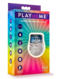 Фиолетовое эрекционное виброкольцо Pleaser Rechargeable C-Ring - Blush Novelties - в Новороссийске купить с доставкой