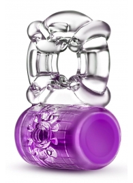 Фиолетовое эрекционное виброкольцо Pleaser Rechargeable C-Ring - Blush Novelties - в Новороссийске купить с доставкой