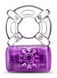 Фиолетовое эрекционное виброкольцо One Night Stand Vibrating C-Ring - Blush Novelties - в Новороссийске купить с доставкой