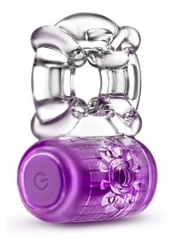 Фиолетовое эрекционное виброкольцо One Night Stand Vibrating C-Ring - Blush Novelties - в Новороссийске купить с доставкой