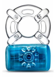 Синее эрекционное виброкольцо One Night Stand Vibrating C-Ring - Blush Novelties - в Новороссийске купить с доставкой