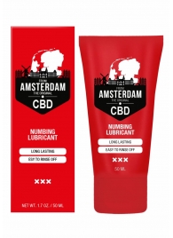 Пролонгирующий лубрикант Numbing CBD from Amsterdam - 50 мл. - Shots Media BV - купить с доставкой в Новороссийске