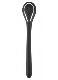 Черный гибкий уретральный стимулятор с вибрацией Vibrating Bendable Dilator - 13,5 см. - Orion - купить с доставкой в Новороссийске