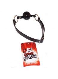 Силиконовый черный кляп-шарик на ремне Black Ballgag - Erotic Fantasy - купить с доставкой в Новороссийске
