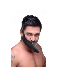 Черный кляп-страпон Masters Mini Face Fuck Strap-On - 14 см. - XR Brands - купить с доставкой в Новороссийске