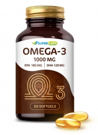 Пищевая добавка SuperCaps OMEGA-3 - 50 капсул (1000 мг) - SuperCaps - купить с доставкой в Новороссийске