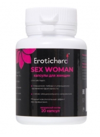 Капсулы для женщин Erotichard sex woman - 20 капсул (0,370 гр.) - Erotic Hard - купить с доставкой в Новороссийске