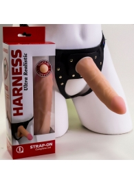 Страпон Харнесс из трусиков и насадки-фаллоса - 17,5 см. - LOVETOY (А-Полимер) - купить с доставкой в Новороссийске