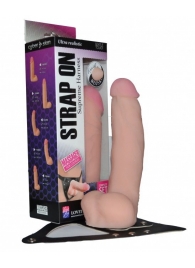 Реалистичный фаллос на поясе Harness - 20,5 см. - LOVETOY (А-Полимер) - купить с доставкой в Новороссийске