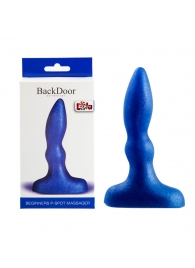 Синий анальный стимулятор Beginners p-spot massager - 11 см. - Lola Games - в Новороссийске купить с доставкой
