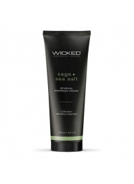 Массажный легкий крем WICKED Sage plus Sea Salt - 120 мл. - Wicked - купить с доставкой в Новороссийске