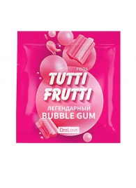 Пробник гель-смазки Tutti-frutti со вкусом бабл-гам - 4 гр. - Биоритм - купить с доставкой в Новороссийске