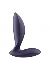 Фиолетовый анальный вибростимулятор Power Plug - Satisfyer - в Новороссийске купить с доставкой