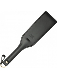 Черная кожаная шлепалка SitaBlack - 30 см. - Sitabella - купить с доставкой в Новороссийске