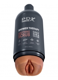 Мастурбатор-вагина цвета карамели Shower Therapy Soothing Scrub - Pipedream - в Новороссийске купить с доставкой