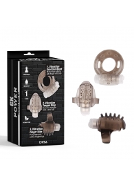 Набор из 3 дымчатых эрекционных колец с вибрацией Teasers Ring Kit - Chisa - в Новороссийске купить с доставкой