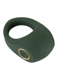 Зеленое эрекционное виброкольцо Luxurious Vibro Cock Ring - Orion - в Новороссийске купить с доставкой