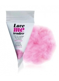 Съедобное согревающее массажное масло Love Me Tender Cotton Candy с ароматом сладкой ваты - 10 мл. - Love to Love - купить с доставкой в Новороссийске