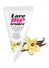 Съедобное согревающее массажное масло Love Me Tender Vanilla с ароматом ванили - 10 мл. - Love to Love - купить с доставкой в Новороссийске