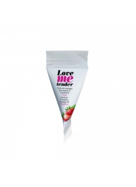 Съедобное согревающее массажное масло Love Me Tender Strawberry с ароматом клубники - 10 мл. - Love to Love - купить с доставкой в Новороссийске