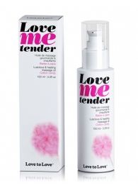 Съедобное согревающее массажное масло Love Me Tender Cotton Candy с ароматом сладкой ваты - 100 мл. - Love to Love - купить с доставкой в Новороссийске