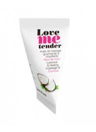Съедобное согревающее массажное масло Love Me Tender Cocos с ароматом кокоса - 10 мл. - Love to Love - купить с доставкой в Новороссийске