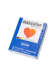 Презервативы с пупырышками Masculan Dotted - 3 шт. - Masculan - купить с доставкой в Новороссийске