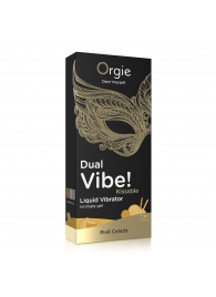 Съедобный гель Dual Vibe Pina Colada с эффектом вибрации и вкусом коктейля пина колада - 15 мл. - ORGIE - купить с доставкой в Новороссийске