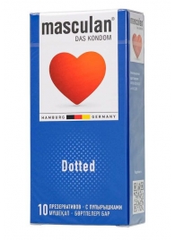 Презервативы с пупырышками Masculan Dotted - 10 шт. - Masculan - купить с доставкой в Новороссийске
