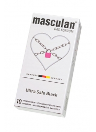 Ультрапрочные презервативы Masculan Ultra Safe Black - 10 шт. - Masculan - купить с доставкой в Новороссийске
